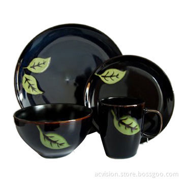 Black dinnerware sets wholesale, cheap, good reputation factory